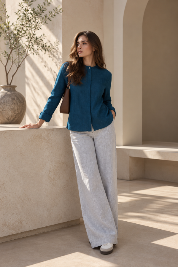 Pure Linen Blouse
