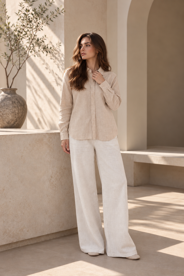 Pure Linen Blouse