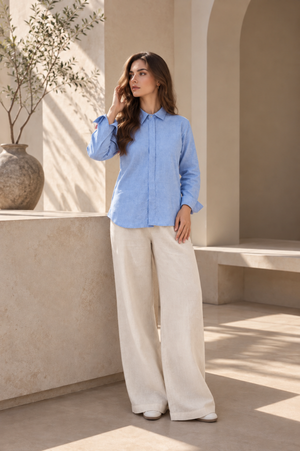 Pure Linen Blouse